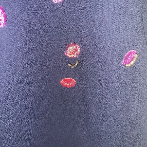 Belle Badgley Mischka Colorful Confetti Dot Beaded Shift Dress - Picture 4 of 6